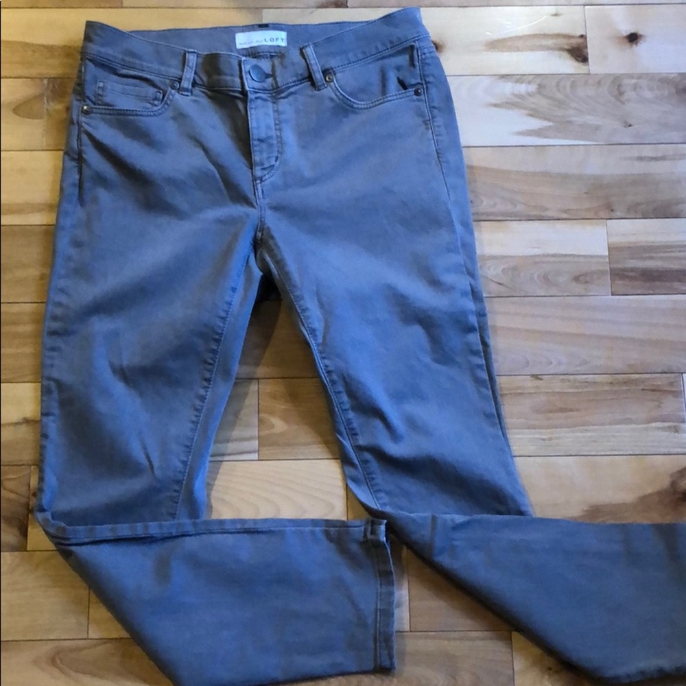 LOFT Modern Skinny Crop - *size 26/2P* - gray